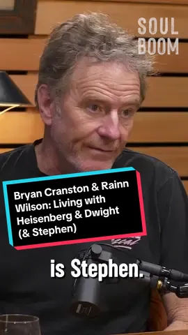 Poor Stephen. #SoulBoom #BryanCranston #RainnWilson ##DwightSchrute #WalterWhite #BreakingBad #podcast #acting 