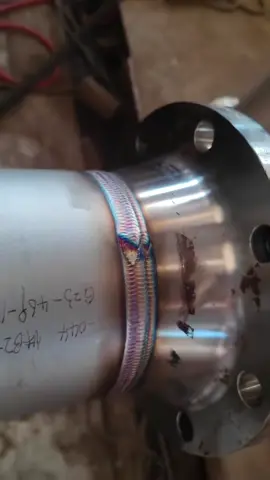 Carbon steel 133*5, welding current 145 amps. Beautiful fish scales.      #weldingstudio #tig #weld #welder #welding #bluecollar #technology #foryoupage #foryou #tiktok #viral #fyp #uk #unitedkingdom 