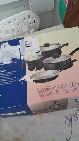 Meu primeiro jogo de Panelas! Linha Turim da Tramontina 4 peças, tô apaixonada 💕✨️ #enxoval #panelas #tramontina #unboxing 