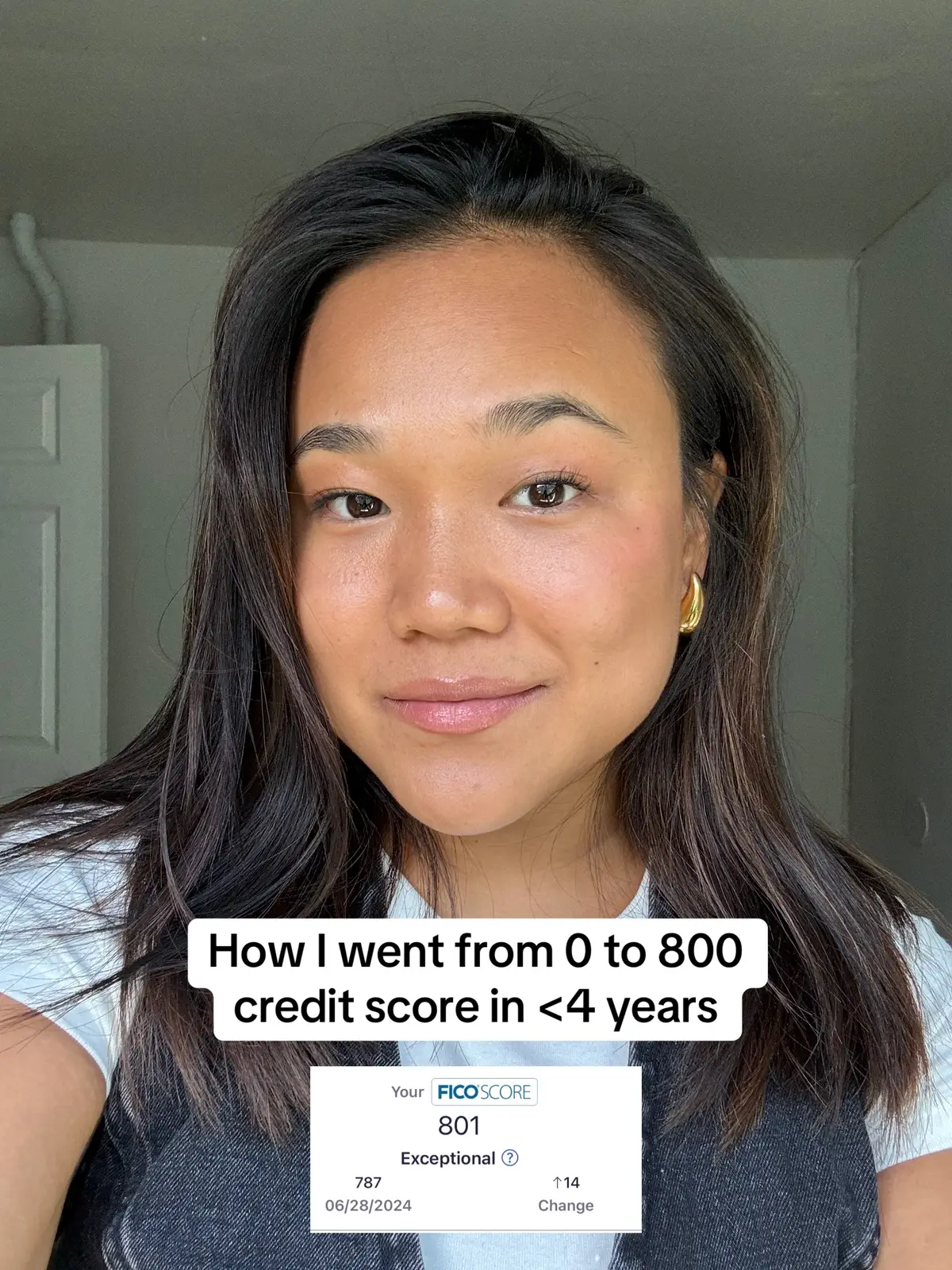 How i grew my credit score from nothing to 800 in less than 4 years! #creditcardhacks #creditscore #personalfinancetips #moneytips 