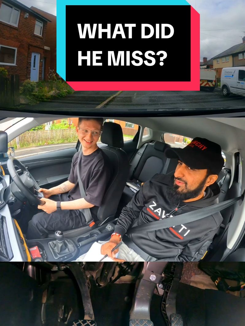 WHAT DID HE MISS? #driving #drivingtest #drivinglesson #lessons #drivinginstructor #learnerdriver #learner #dangerousdriving #fail #drivingpass #drivingtesttips #howtodrive #learntodrive #drivingschool #chorley #drivingfail #drivinglessons #drivingtips #reels #avadrive #fyp #tiktok 