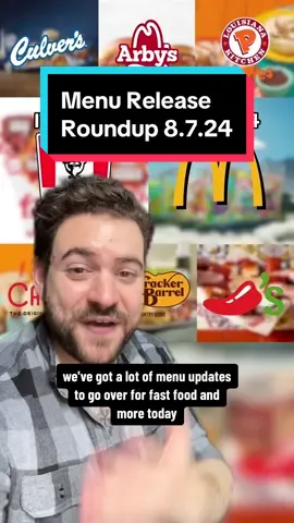The fast food (ish) releases keep coming! Let’s get into the news so far this week: It’s a heck of a mix today with new meals from @McDonald’s and @Culver’s, dueling pumpkin spice and apple vibes from @Cracker Barrel and @Carvel Ice Cream, and plenty of ofher bangers from @KFC nuggets to @Chili’s Grill & Bar mozzarella sticks.  If you’re excited for any of these, sound off! There’s a lot more coming this week so stay tuned. #FoodTok#fastfood#mcdonalds#kfc#popeyes#chilis#restaurant#chickennuggets#pumpkinspice#fyp 