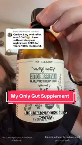Replying to @LaFletch gut health can be your supervillian or your superpower. I’m not a doctor and everybody is different but this product has been working great for me for over six months. I love it and I recommend it to everyone who I love. @Triquetra #healthjourney #guthealth #holistichealth #supplementsthatwork #healthyliving #florabiome #fypage #fypシ゚viral 