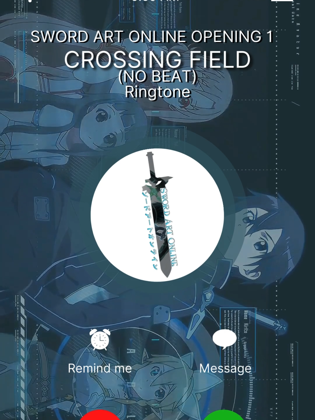 Sword Art Online Opening - Crossing Field Ringtone (Download Full Link In My Bio) #swordartonline #anime #ringtone #animeringtone #marimba #crossingfield #fyp