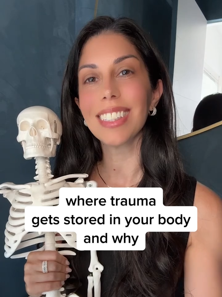 where you store trauma in your body (without even knowing it) 🥹 release stress & stored trauma in 30 days 🔗 on profile ✨ #traumarelease #stressrelease #cortisol #cortisollevels #hormoneimbalance #stressrelief