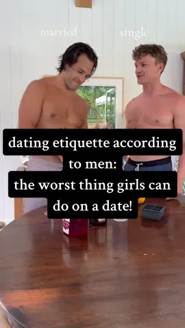 wait for the end they added in the the worst thing women can do on a date according to men!!!! this is a series and it’s very telling LOL let me know if you want part 2 #askinghusbandquestions #datingadvice #marriage #couple #bridgetandmike #whopays #etiquette 