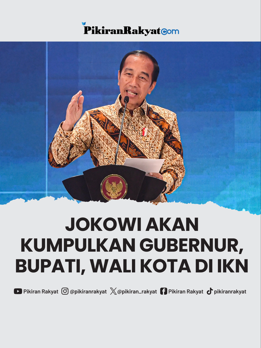 Kepala Sekretariat Presiden Heru Budi Hartono mengungkap Presiden Jokowi akan mengumpulkan gubernur, bupati, wali kota di Ibu Kota Nusantara (IKN). . Heru menilai wajar saja presiden mengumpulkan seluruh kepala daerah tersebut. Heru menjelaskan alasan mengapa harus di IKN karena Jokowi akan berada di sana pada 11 hingga 14 Agustus dan akan mengikuti upacara HUT RI di IKN pada 17 Agustus. . 