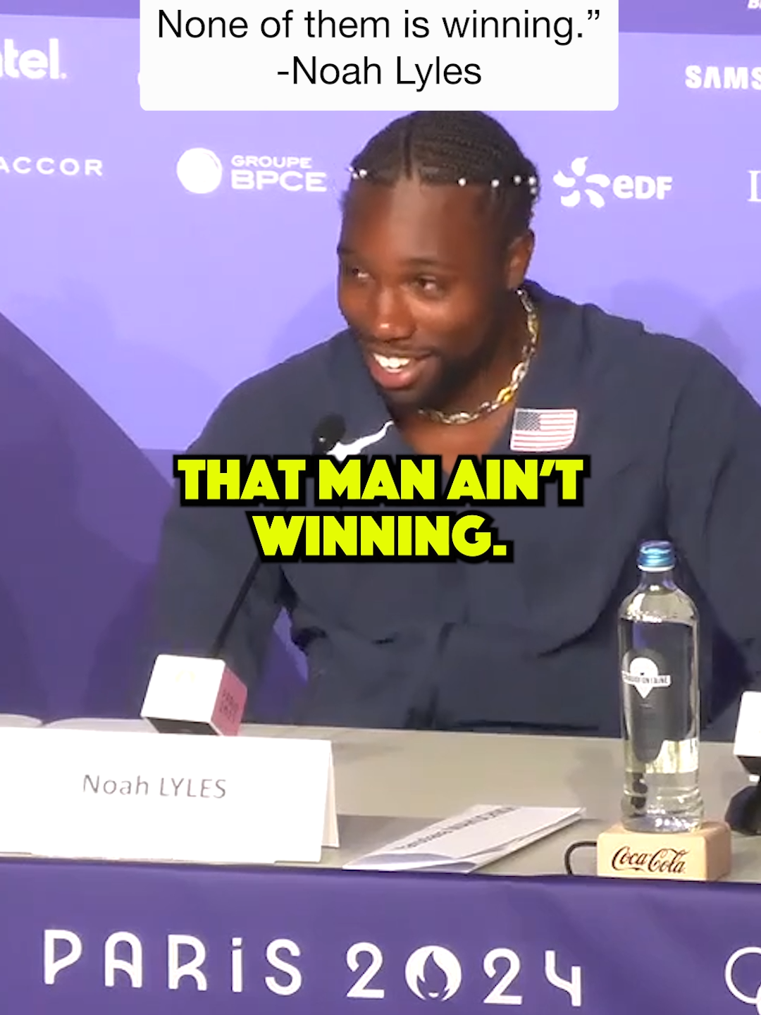 Noah Lyles is looking to become the first man to win both the 100M and 200M since Usain Bolt in 2016. (🎥: A Mile. A Minute./YouTube) #noahlyles #olympics #teamusa