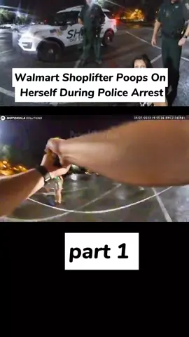 Walmart Shoplifter Poops On Herself During Police Arrest #fyp #copsoftiktok 