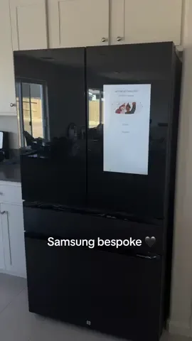 Welcoming home my @SamsungUS bespoke refrigerator 🖤 obsessed to say the least! #samsung #samsungbespoke #Home #newhome 