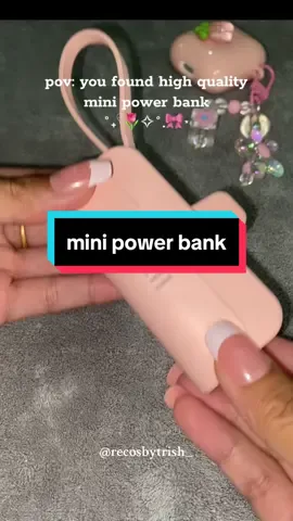 super cute, handy & fast charging ng power bank na to 💙✨ #minipowerbank #500mah #powerbankmini #fastcharging #fyp #affordable #tiktoktrending 