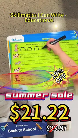 Skillmatics I Can Write - Educational
 Preschool & Kindergarten Learning
 Activity for Kids, Toddlers, Girls & Boys
 Ages 3 to 6
 #tiktoksummersale #tiktokshopbacktoschool 