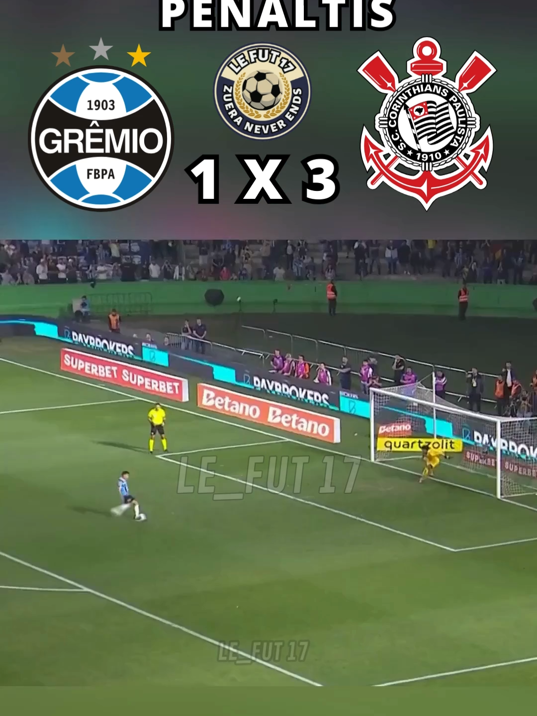 Gremio x Corinthians penaltis 😂🤣😄😁 #meme #futebol #gremio #gremiocopeiro #gremioreidosul #copadobrasil #penaltis #corinthians #timao #bandodeloucos #gavioesdafiel #fut #foryou