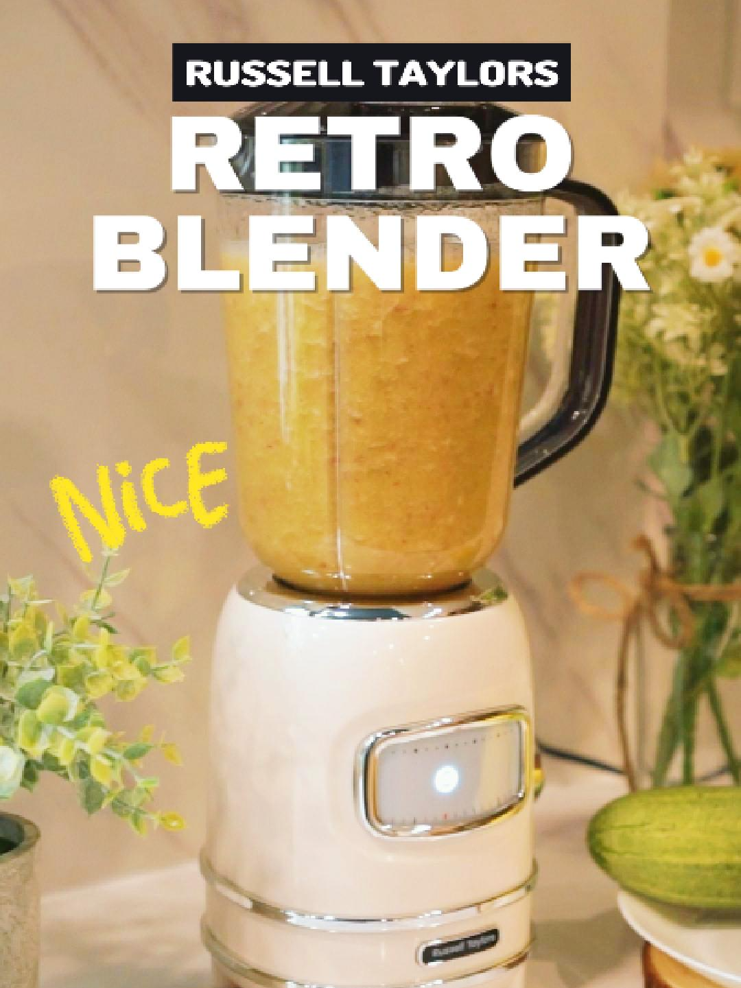 Lawa giler Retro Blender ni. Nak masak2 pun x bosan lagiii😍😍Sekali dgn 300W Power Motor, confirm boleh kisar bahan2 jadi creamyy. Yang paling penting adalah LED Display Screen, nampak Grand dgn Atas weyyy 😍😍.  #RussellTaylors #RetroSeries #Blender #blenderviral