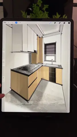 Kitchen design #concept  #procreate  #interiordesign  #procreatedrawing 