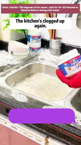 Complete pipeline dredge agent. Now with 80% discount and support free shipping, easily dissolve clogged dirt, waste, fast, easy and convenient! I use it myself and suggest you try it too! It works great!#pipelinedredging #sinkitersumbat #pipelinecleaning #freeshipping #pipeline #TAINENG #clogremover #ubatsinki #material #clogging #housecleaning #unclogging #汰能 