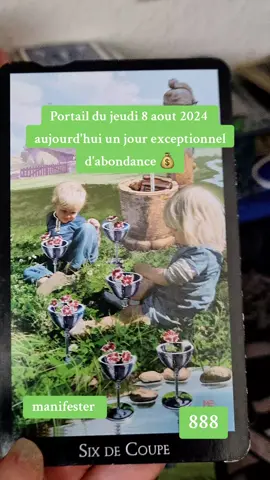 aujourd'hui portail d'abondance du jeudi 8 août 2024 #tiragedecartegratuit #voyancegratuitepourtoi #voyancegratuite #portail 