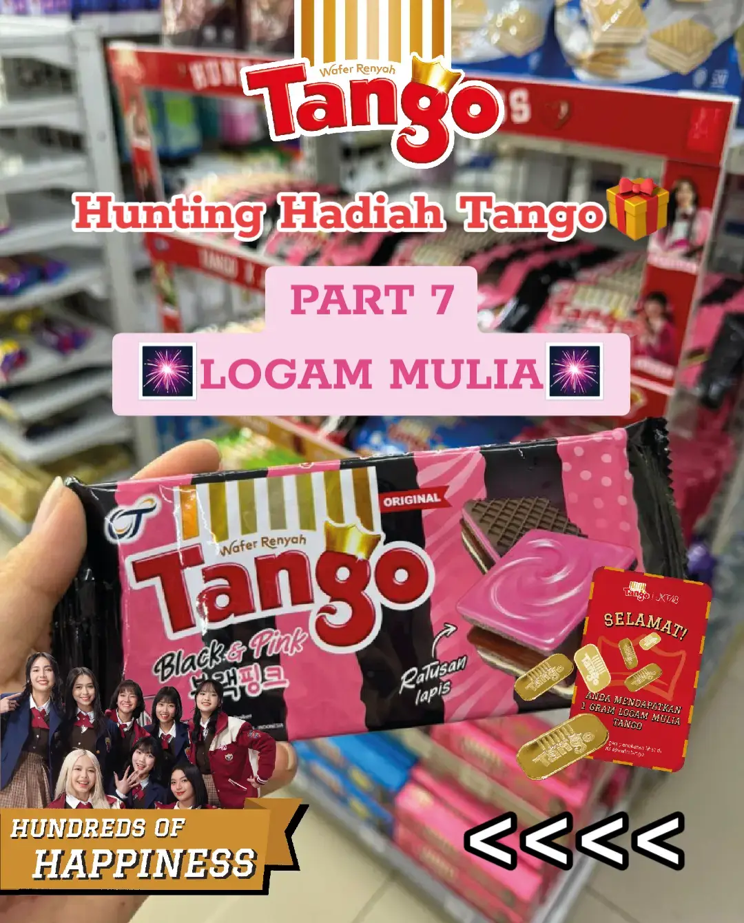 Hunting Hadiah Tango PART 7🎆 Warga Jakarta Barat pasti sering jajan disini😋 Ada yang tau ini minimarket apa? Yuk hunting Tango berhadiah logam mulianya! Good luck Sobat Wafer 🛒💨 #WaferTango #HundredsOfHappiness #HuntingHadiahTango #BerapaLapisRatusan #TangoxJKT48 #JKT48 #JKT48NewEra #Oshi #Emas #fyp #viral 