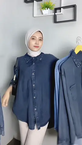 Kemeja denim #kemeja #kemejadenim #kemejajeans #kemejaoversize 
