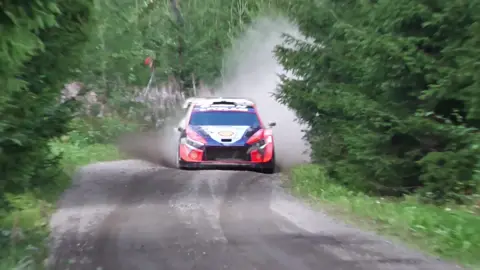 This is one of the most beautiful stages of the WRC World Rally Championship, step into Finland 2024, explore the limits between ground flights, and feel the charm of the internal combustion engine in the roar of the engine#rallye #wrc #wrcrallye #drifting 