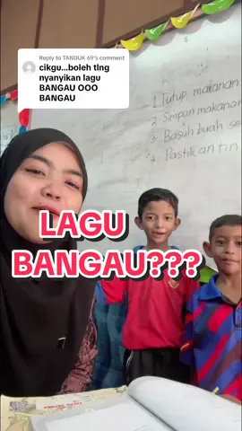 Replying to @TANDUK 69 pelik pelik la request lagu pon. hahahahah. lagu bangau yang dimintanyaaaa🤣🤣 kita tambah penyanyi backup, settle makan terus mai bilik muzik cari cikgu. nak nyanyi katanya. okay cikgu layankan. semoga terhibur dengan lagu bangau😊 btw, ni first time diorang nyanyi tau, cikgu support. yang tengok pun jgn lupa support❤️ #cikgumeera #cikgu #cikgukental #cikgusekolah 