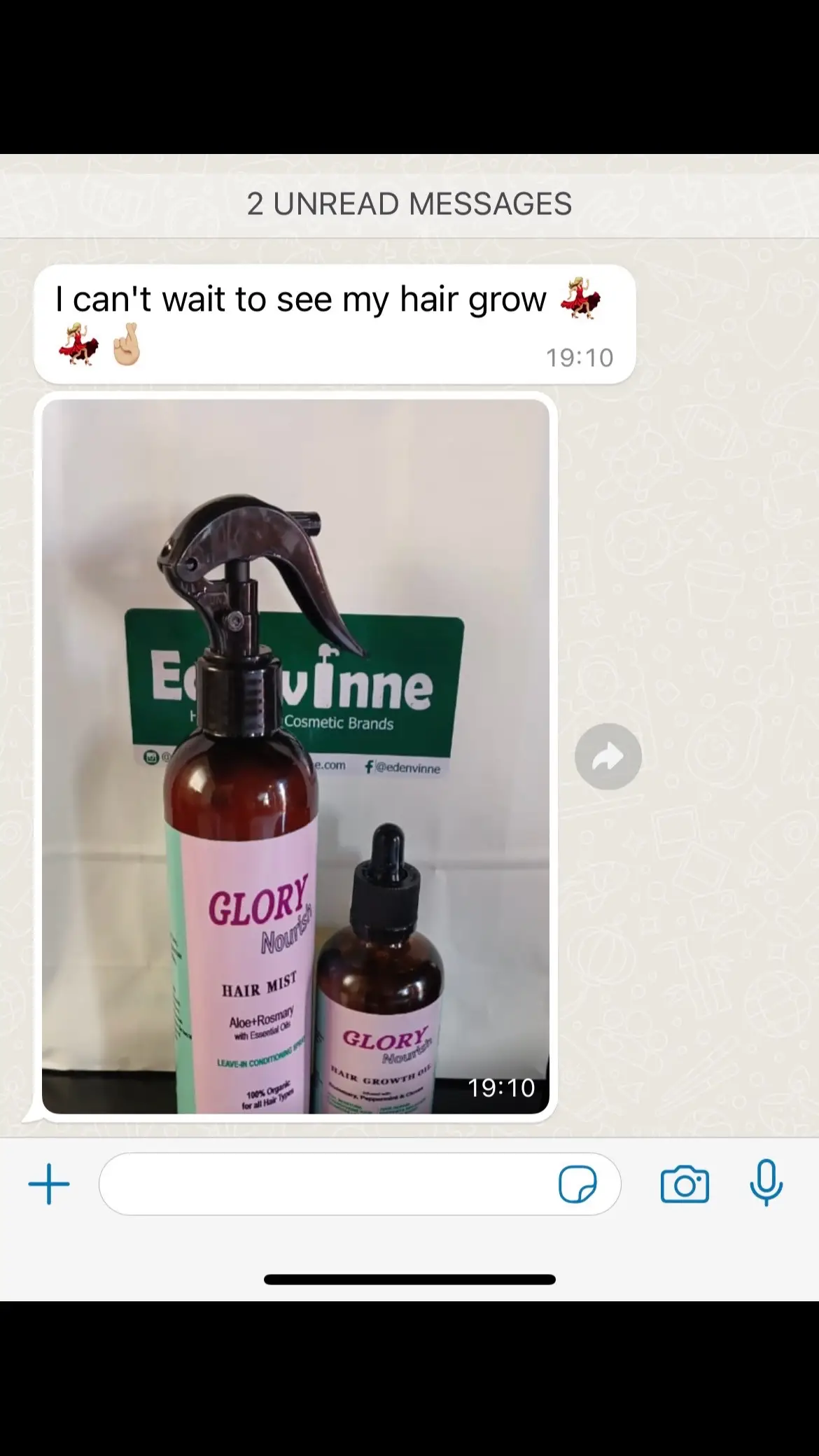 Thank you for trusting us with your Crown💕. All our products are available in store @Edenvinne stores, both in Menlyn Mall and Randburg Square. We also deliver Nationwide through Paxi and Aramex, do not hesitate to inbox us for a consultation. The link is on our bio to place your order. #glorynourish 