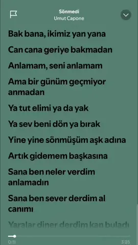 Bi sönmedi acılaaarrrr #sönmedi #umutcapone #kesfetteyiz #spotify #fypシ #spotifysarkisozu 