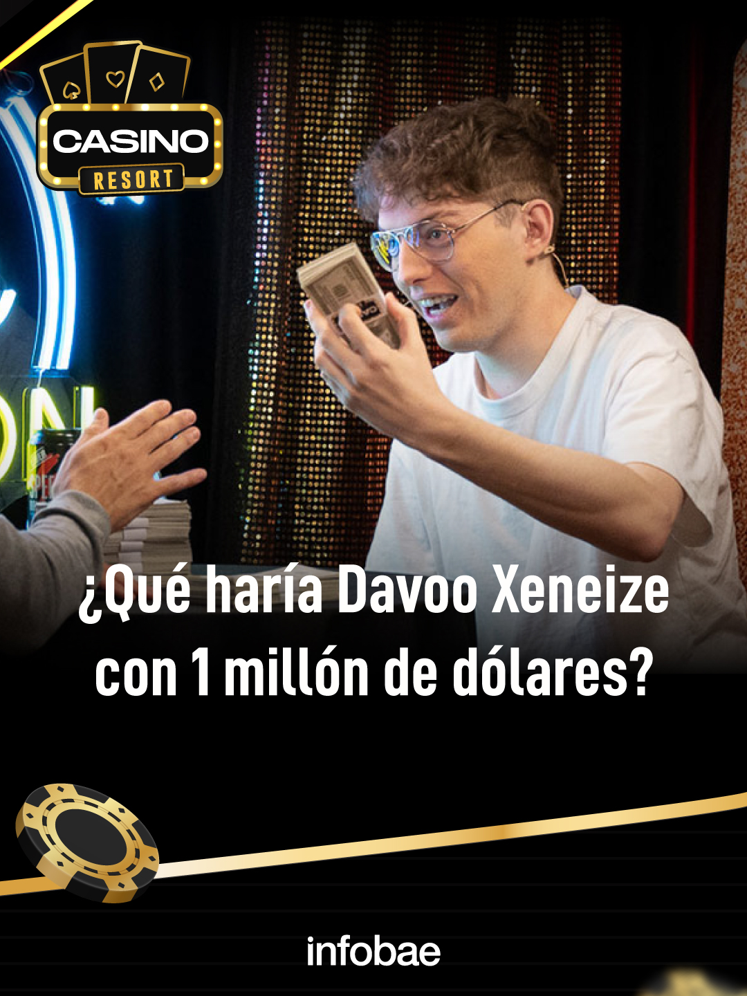 ¿Qué haría Davoo Xeneize con un millón de dólares? #casinoresort #davooxeneize #polloalvarez #infobae #tiktok