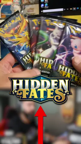 Back when I celebrated 100k subs, @pokichloe gifted these Hidden Fates tins to me, and then this happened #pokemon #pokemontcg #pokemoncommunity 