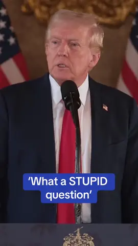 When asked about why he hasn’t held a campaign event in nearly a week during a news conference at Mar-a-Lago, Trump snapped, ‘What a stupid question!’  #trump #donaldtrump #vote2024 #republican #election #politics #usa 