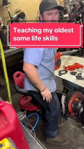 Hopefully these lessons will stick with her forever 🔧🤙🏼 #mechanic #shop #keepwrenching🔧🤙 #fixed #girldad #fyppppppppppppppppppppppp #viral #mechaniclife #lessons #teach #young #kids #startthemyoung 