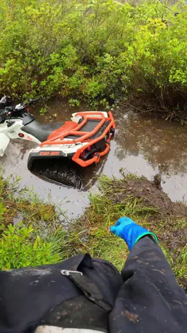 shoulda wore my waders #canam #fyp #1000r #brap #novascotia #farmudding #rjwc #flexxhandlebars #maritimes #triangleatv #ridgeride #blowup #902 #offroad #efxtires #brp #brap #viral 