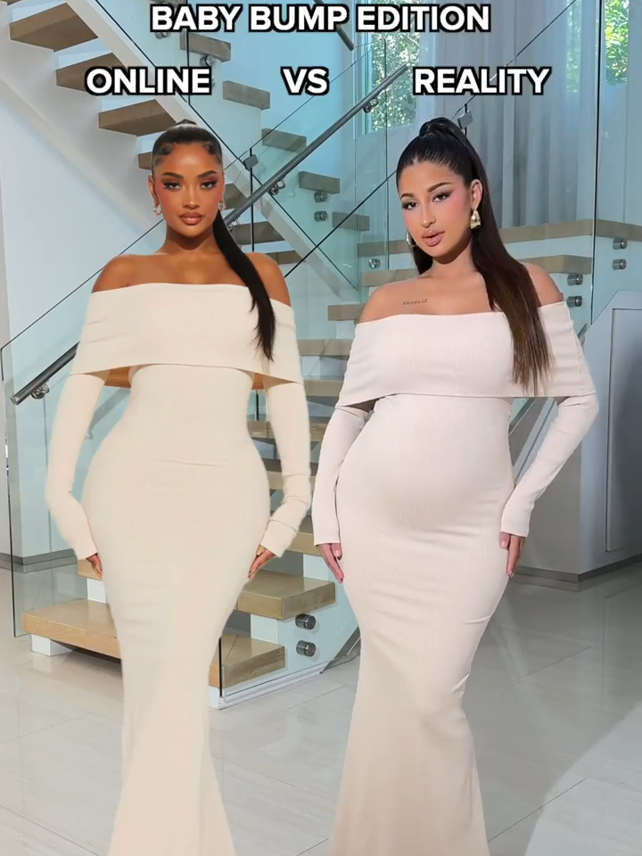 Oh, Baby! 💕 Three Maxi Dresses You Should Add To Your Maternity Wear 💫  🔎After Hours Rhinestone Maxi Dress⁠  🔎Nayeli Snatched Maxi Dress ⁠  🔎Worship Me Maxi Dress ⁠ ⁠ #fashoinnova #onlinevsreality #MomsofTikTok #babybump #fashionmom