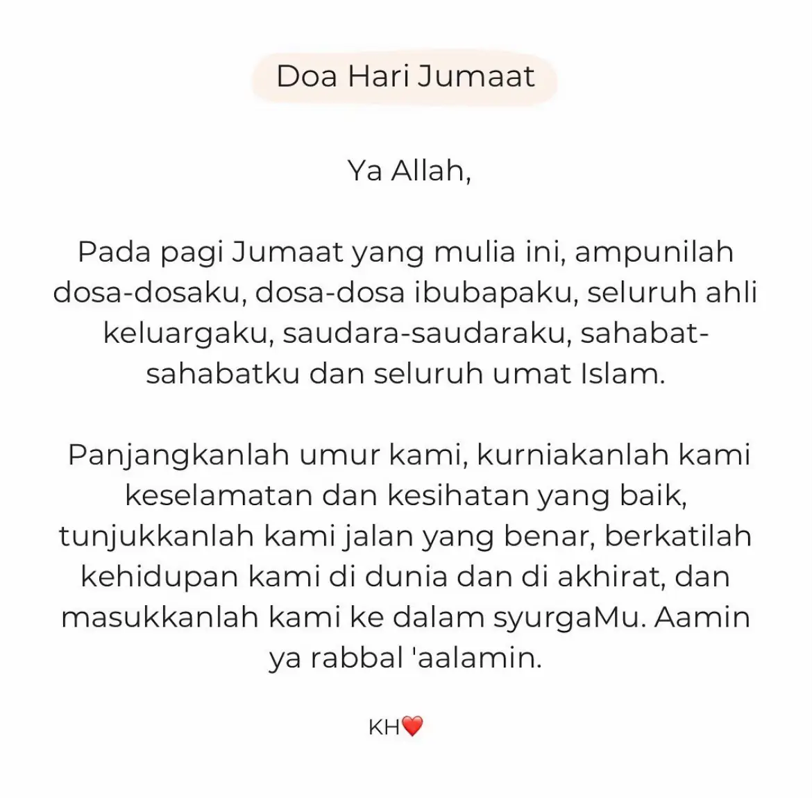 Assalamualaikum dan salam Jumaat, moga dipermudahkan urusan kita hari ini, dibukakan pintu rezeki dan segala pintu kebaikan buat kita semua amin. Jangan lupa perbanyakkan selawat  #salamjumaat #doaharijumaat