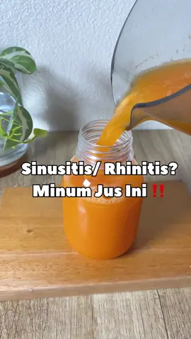 Alhamdulillah, minum jus ini bisa mengurangi kambuhnya sinus/rhinitis 🫶🏻 Note : Diminum saat bangun tdr saat perut kosong Takaran u/ 1 botol 250gr 1/4 Nanas 3 Wortel 1 Ruas Jahe ( Stock u/ 3hari, penyimpanan di chiller, kalau mau lebih lama simpan di freezer “tidak” menggunakan botol kaca, krn akan meluap dan menyebabkan botol pecah ) SAVE, SHARE & TRY LATER 💞 #minumansehat #resepsehat #realfood #if #intermittentfasting #minumansegar #healthydrink #healthyfoodshare #fypシ゚viral 