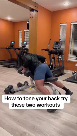 How to tone that back try these two workouts 💪🏾✅ #backworkout #backexercise 