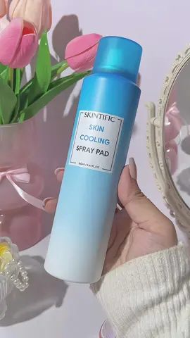 Pakai salji kat muka! sejukkk ❄️🥶 #newlaunch #skintific #skintificcoolingpadspray #coolingsprayviral 