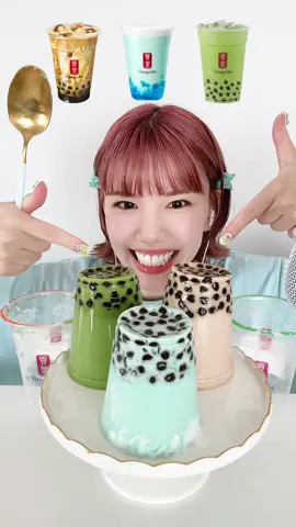 ゴンチャアレンジ🕺 #mukbang #asmr #咀嚼音asmr #モッパン #ゴンチャ #タピオカ #gongcha #貢茶 #tapioca #CapCut 