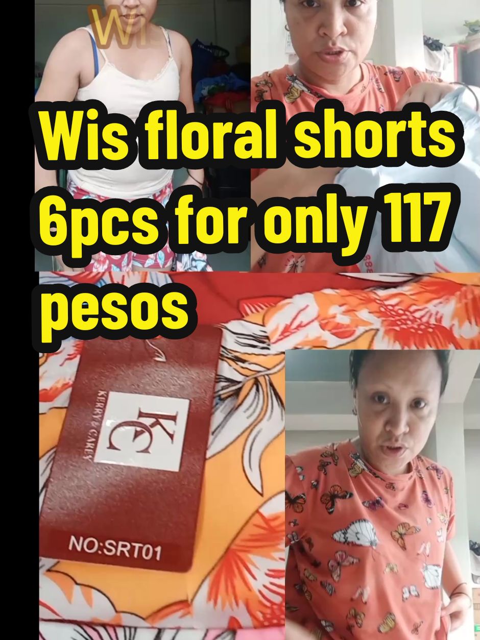 wis floral short   very good quality streachable and very comfy ang tela maganda sa gabi malambot ang tela very affordable price kaya ano pa iniintay nyo check the yellow basket