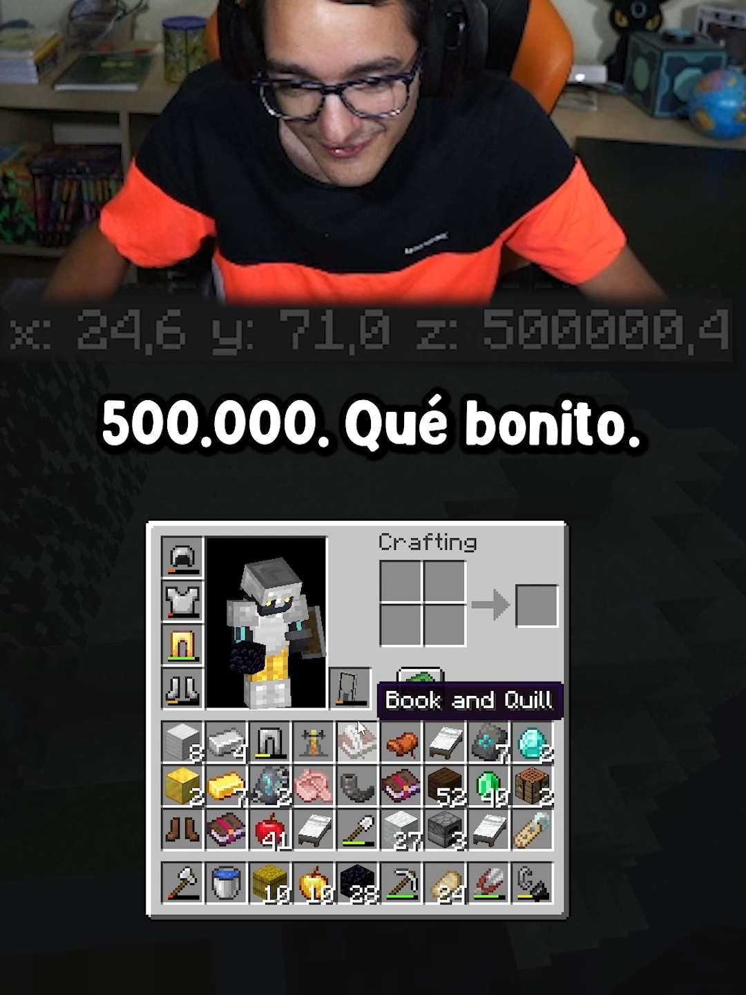 500.000/30.000.000 #minecraft #farlands #twitch #clip