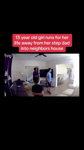 13 year old girl runs for her life away from her step dad 💔 #ring #ringcamera #truecrime #crimetok #foryou #foryoupage #truecrimecommunity #news 