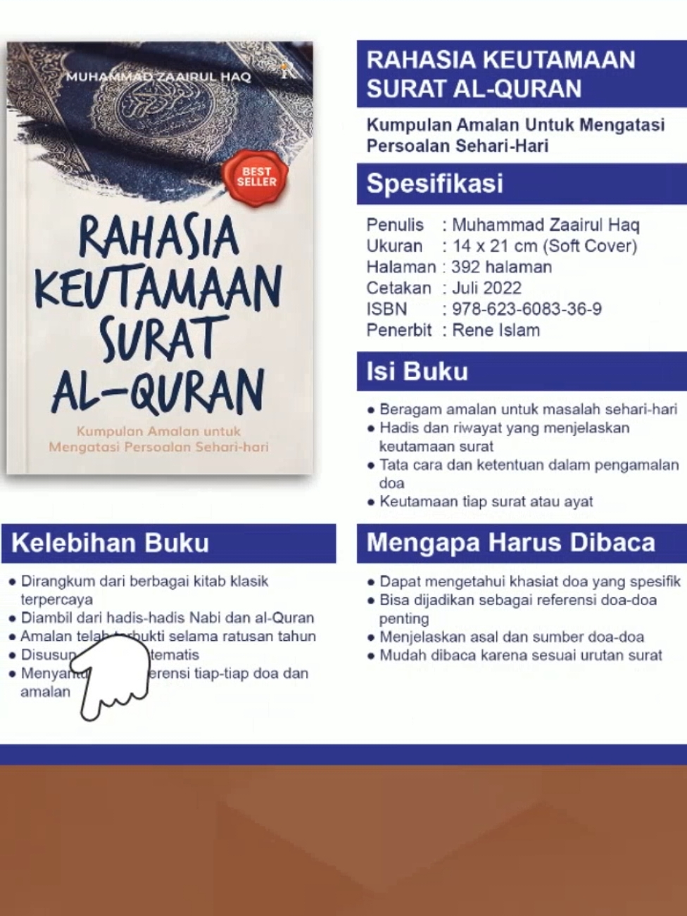 Katakanlah, ‘Alquran ialah petunjuk dan penyembuh bagi orang-orang yang beriman. ‘ (QS Fushshilat [41]: 44). #keutamaanalquran #bukuislam #alquran 