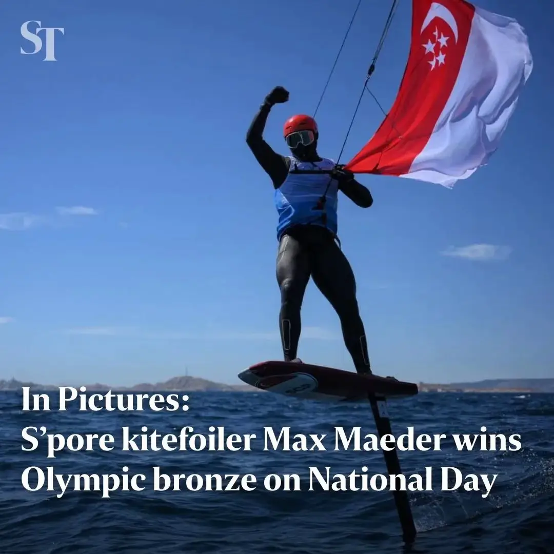 🇸🇬 Kitefoiler Maximilian Maeder has put Singapore on the map by clinching a bronze medal at the Paris Olympics. 🎉 📸: Mark Cheong, Reuters #MaxMaeder #MaximilianMaeder #kitefoiling #kitefoil #ParisOlympics #Paris2024 #Olympics2024 #ParisOlympics2024 #Singapore