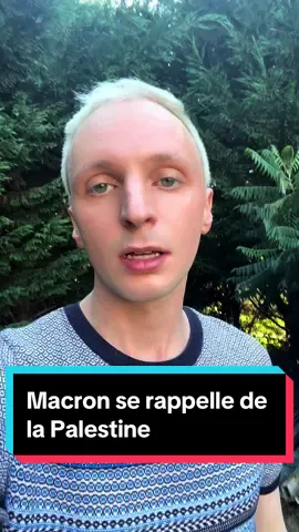 Emmanuel Macron parle de la Palestine, mais ne fera rien. 🇵🇸🍉