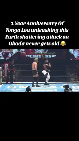 1 Year Anniversary Of  Tonga Loa unleashing this Earth shattering attack on Okada never gets old 😂#WWE #bloodlinewwe #tongaloa #wrestling #wwefunny #wrestletok #wrestlingfunnymoment #solosikoa #romanreigns #wrestlingtiktok 