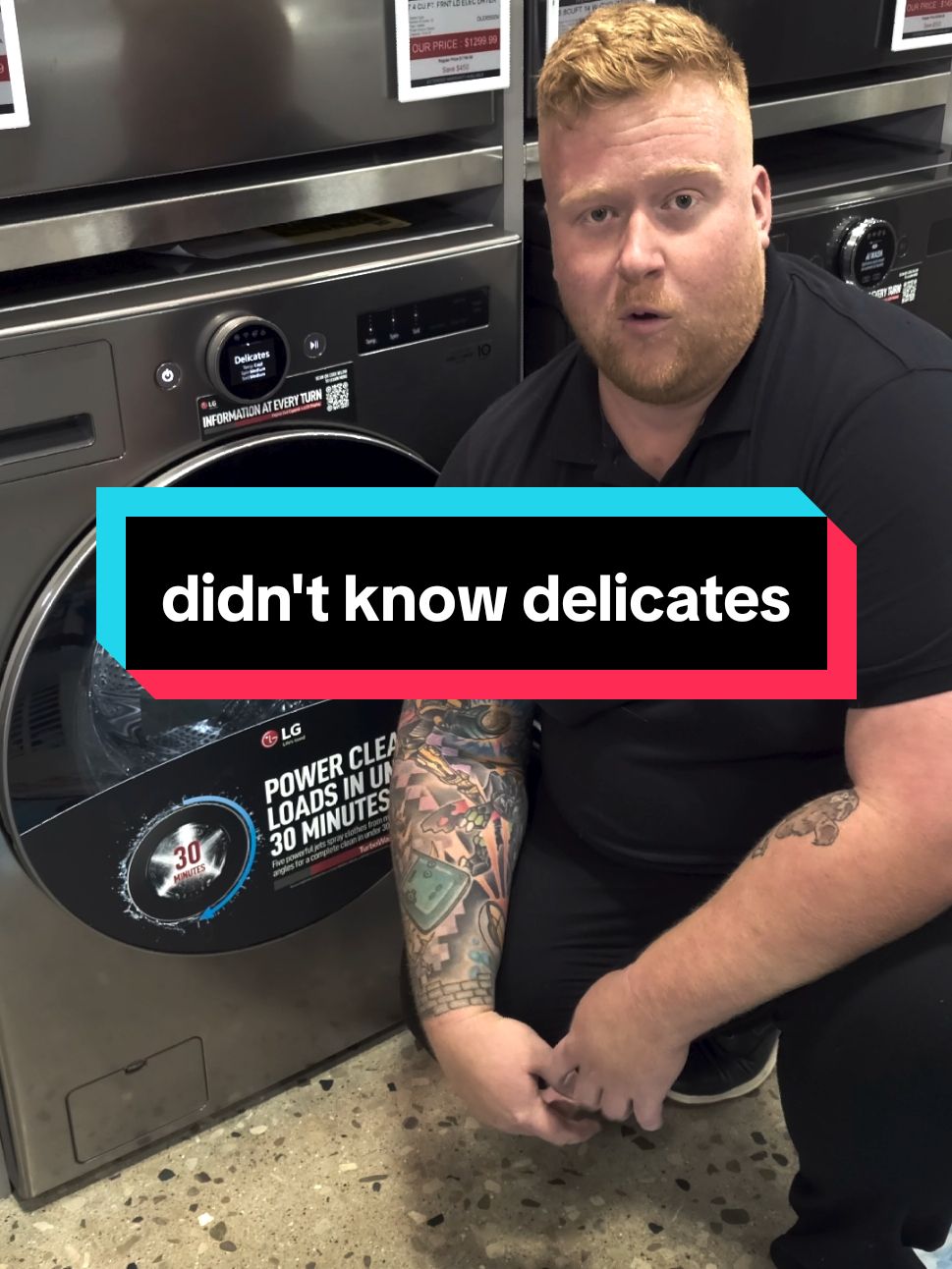 it's not just a marketing tactic, delicate cycles WILL preserve the life of your more sensitive clothes. #homeappliances #appliances #laundry #thingsididntknow 