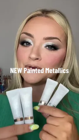 @Painted metallic paints - using shade Sterling 🩶 #makeup #painted #beauty #makeuptutorial #makeupartist #tutorial 