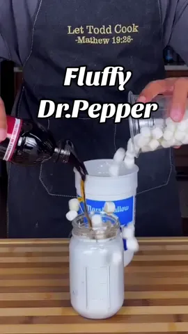 Fluffy Dr. Pepper 🥤☁️ . . . #DrPepper #FluffyDrink #SodaLover #UniqueDrinks #Drinkstagram #BeverageLover #Yummy #InstaDrink #SweetTreat #DrinkRecipes #SodaPop #CreativeDrinks #refreshingdrinks 