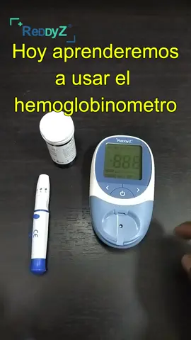 ¿Cómo usar un hemoglobinómetro? #reddyz #salud #anemiacheck #hemoglobina #vidasana #sangre 