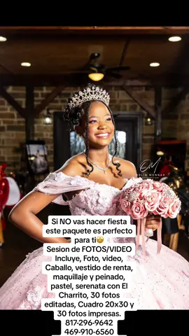 Si NO vas hacer fiesta este paquete es perfecto para ti🤩 Sesion de FOTOS/VIDEO Incluye, Foto, video, Caballo, vestido de renta, maquillaje y peinado, pastel, serenata con El Charrito, 30 fotos editadas, Cuadro 20x30 y 30 fotos impresas. 817-296-9642 469-910-6560 #elcharroylamayrita #quinceañera #elcharrito #elcharro #elcharroylamayritaranch #misquince #vestido #ramo #Texas #vestidos #maquillaje #vestidodequinceañera #ramo #senior #graduation #vestidodequinceañera #sweetsixteen